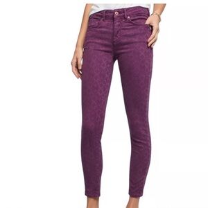 Anthropologie Pilcro and the Letterpress Script Skinny Pants- Size 30